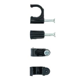 Cable Clip - Round -Black